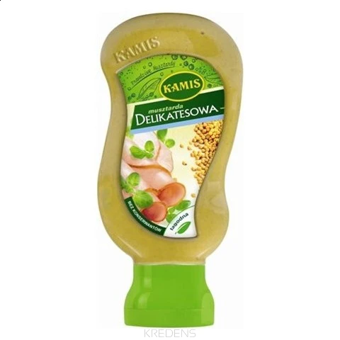 6x Kamis Mustard Delikatesowa Plastic 290g