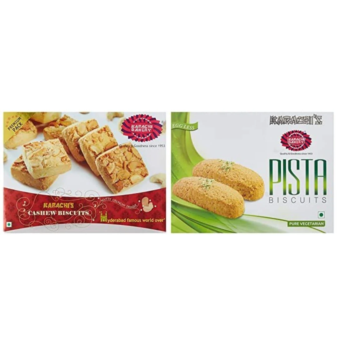 Karachi Bakery - Cashew & G. Pista Biscuits 400gr x 6 pack