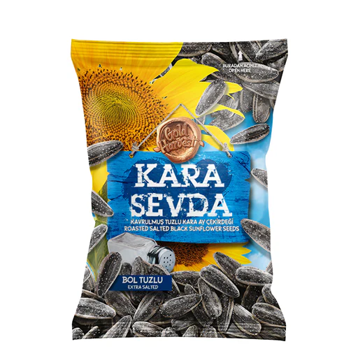 14x Gh Kara Sevda Black Extra Salted 250gr Sunf. Seeds