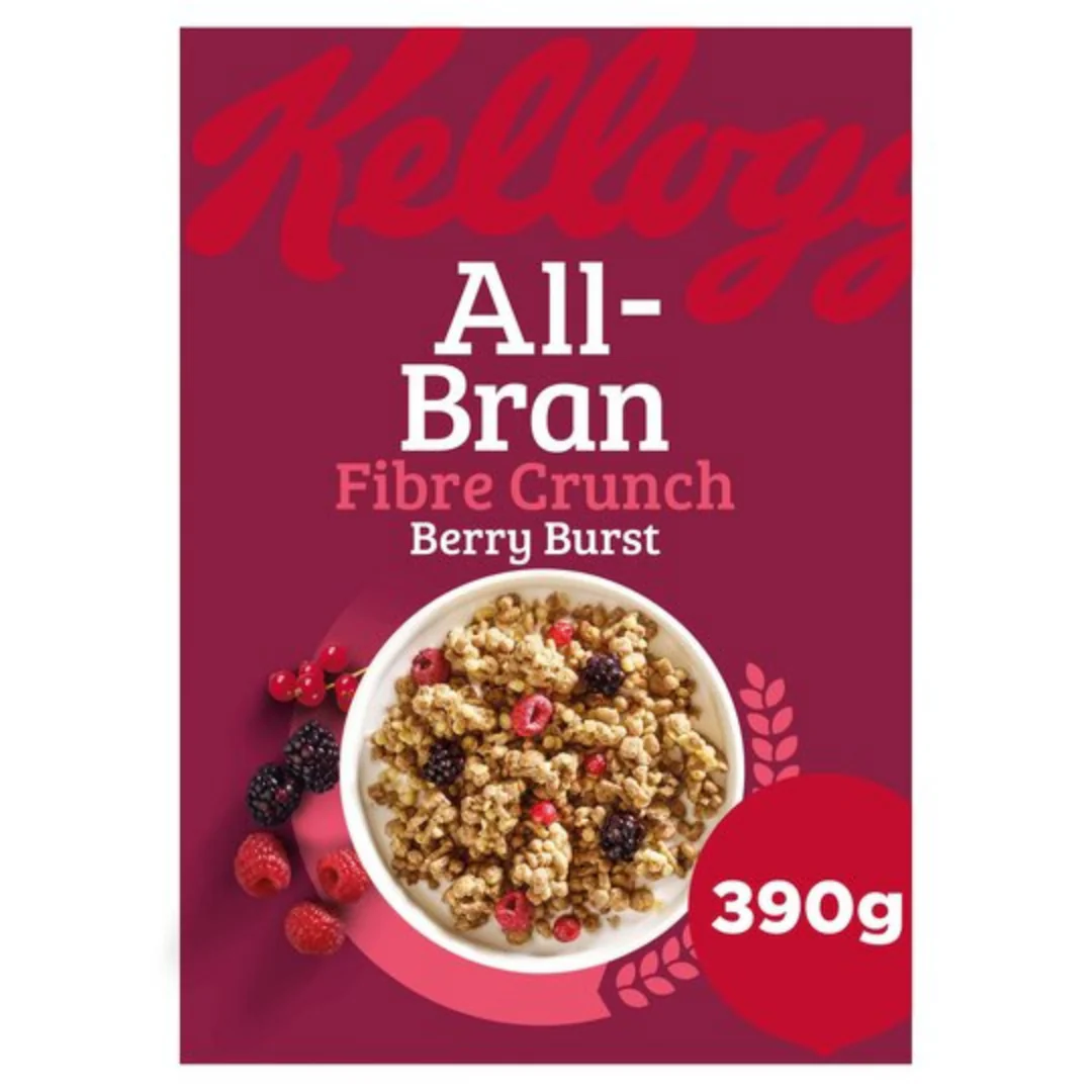 Kellogg's All Bran Fibre Crunch Berry Burst 390gr