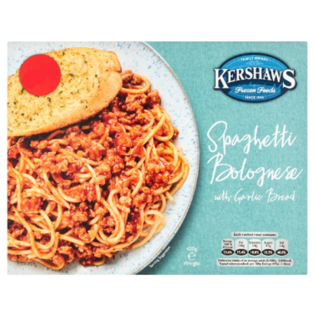 Kershaws Spaghetti Bolognese with Garlic Bread 400g x 1 Pack