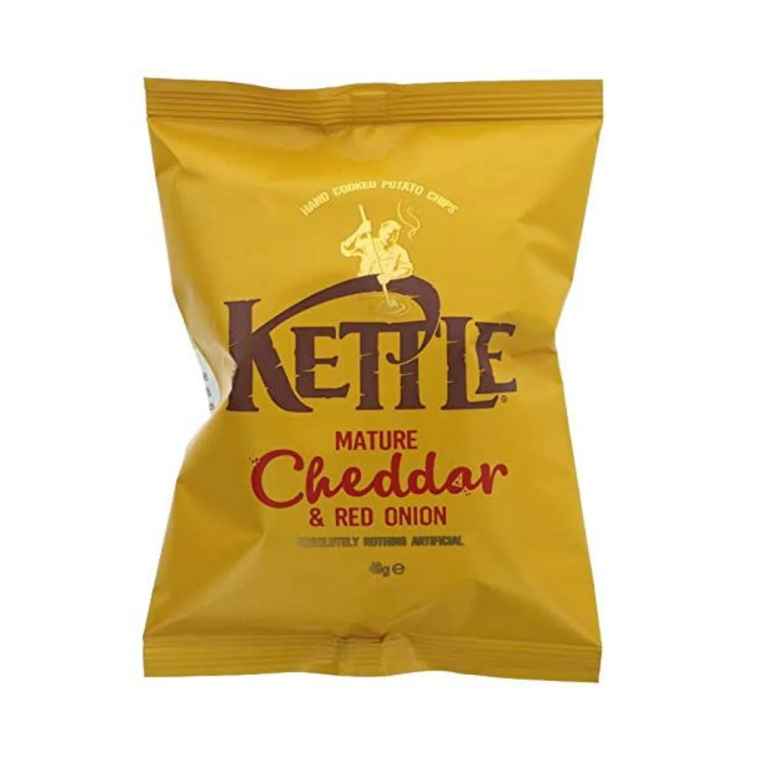KETTLE® Chips Mature Cheddar & Red Onion 40g