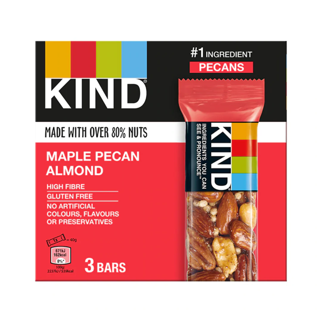 KIND Maple Pecan & Almond Multipack 3 x 30g