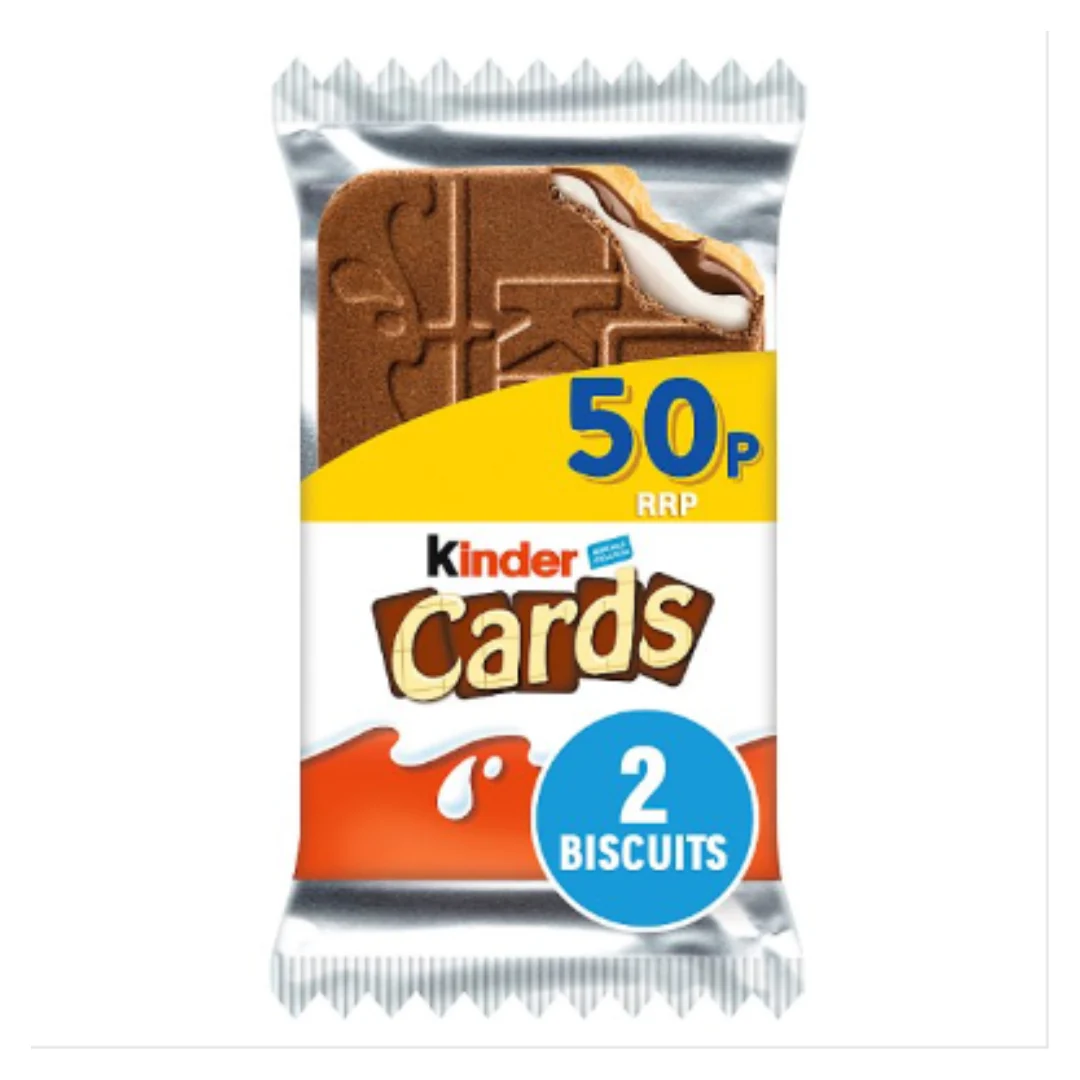 Kinder 2 Cards 25.6g x Case of 30