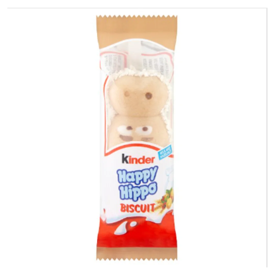 Kinder Happy Hippo Chocolate Biscuit Single Bar 20.7g x Case of 28