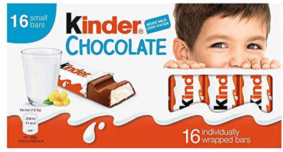 10x Kinder Milk Chocolate
