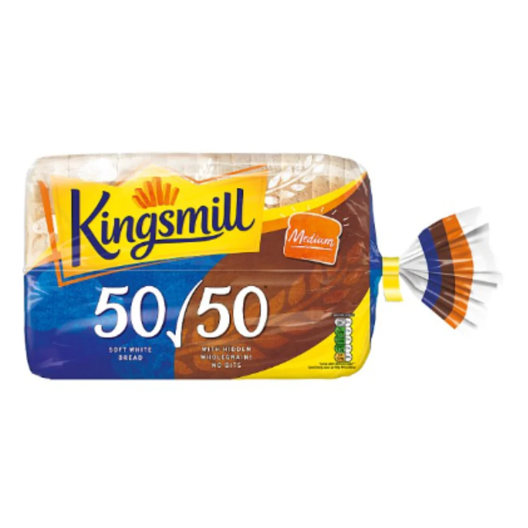 Kingsmill 50/50 Medium Bread 800g x Case of 10
