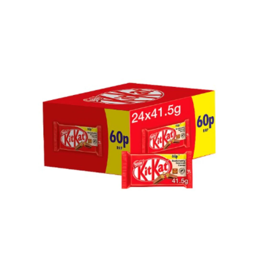 Kit Kat 4 Finger Milk Chocolate Bar 41.5g x Case of 24