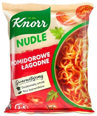 22x Knorr Nudle Pomidore Lagodne 65g