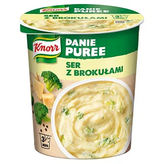 8x Knorr Pot Danie Puree Ser Z Brokulami 50g