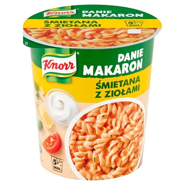 8x Knorr Pot Danie Makaron Smietana Z Ziolami 59g