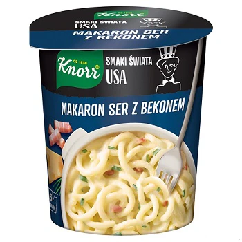8x Knorr Pot Danie Makaron Ser Z Bekonem 71g