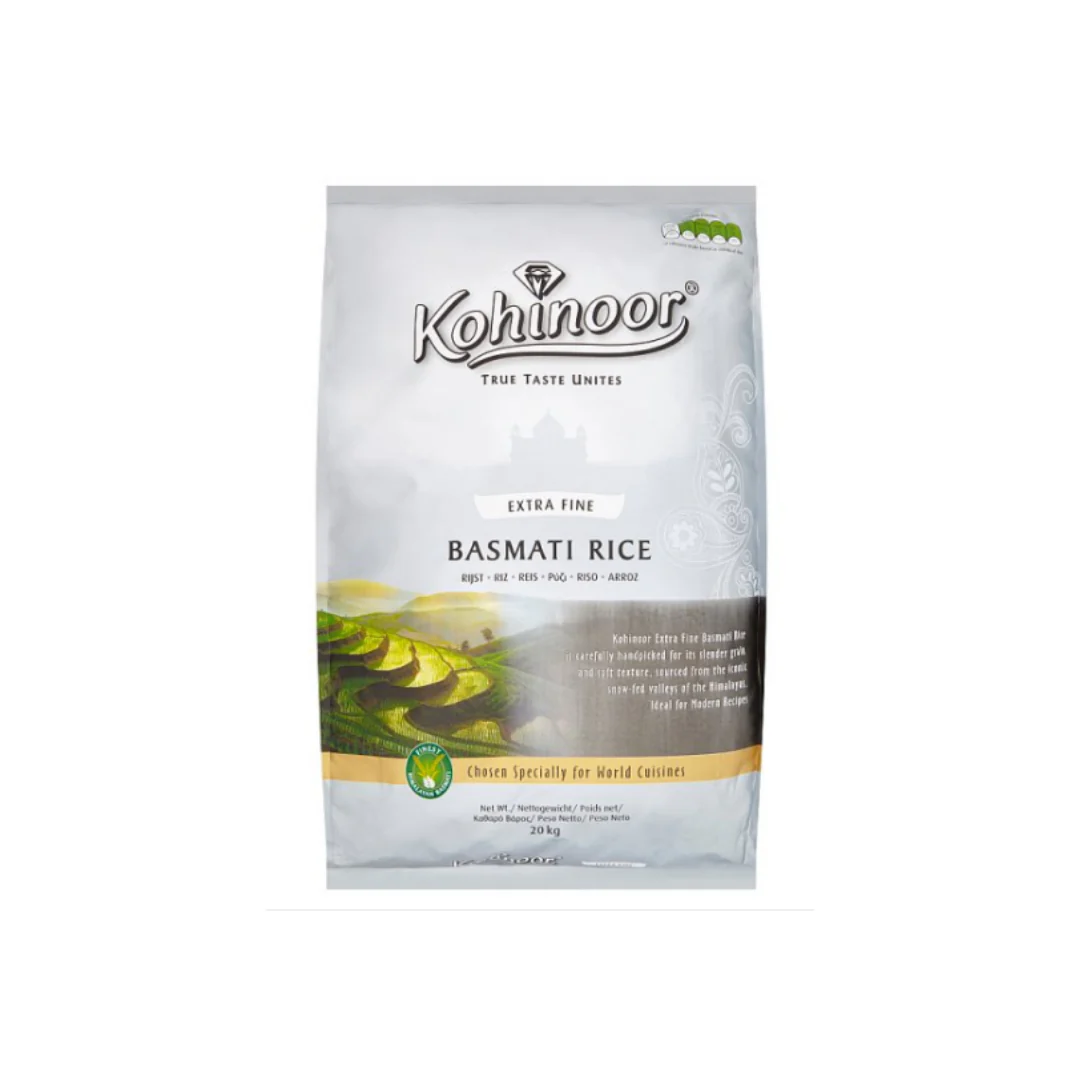 Kohinoor Extra Fine Basmati Rice 20kg