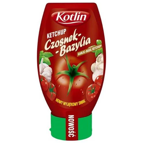 6x Kotlin Ketchup Czosnek Bazylia 450g
