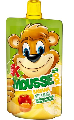 12x Kubus Mousse Apple Banana 100g