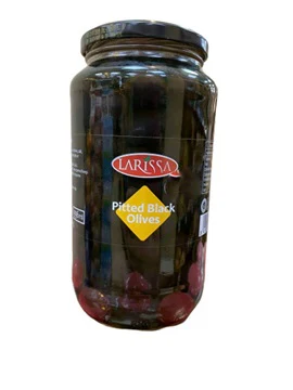 12x Larissa Pitted Black Olives 467ml / 430gr