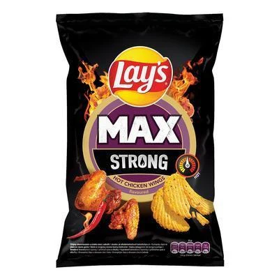 24x Lays Strong Hot Chicken Wings 120gr