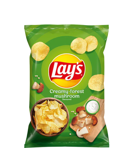 21x Lays Chipsy Creamy Forest Mushrooms
