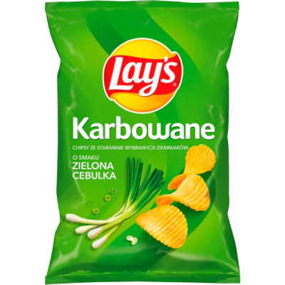 24x Lays Karbowane Zielona Cebulka (Spring Onion)