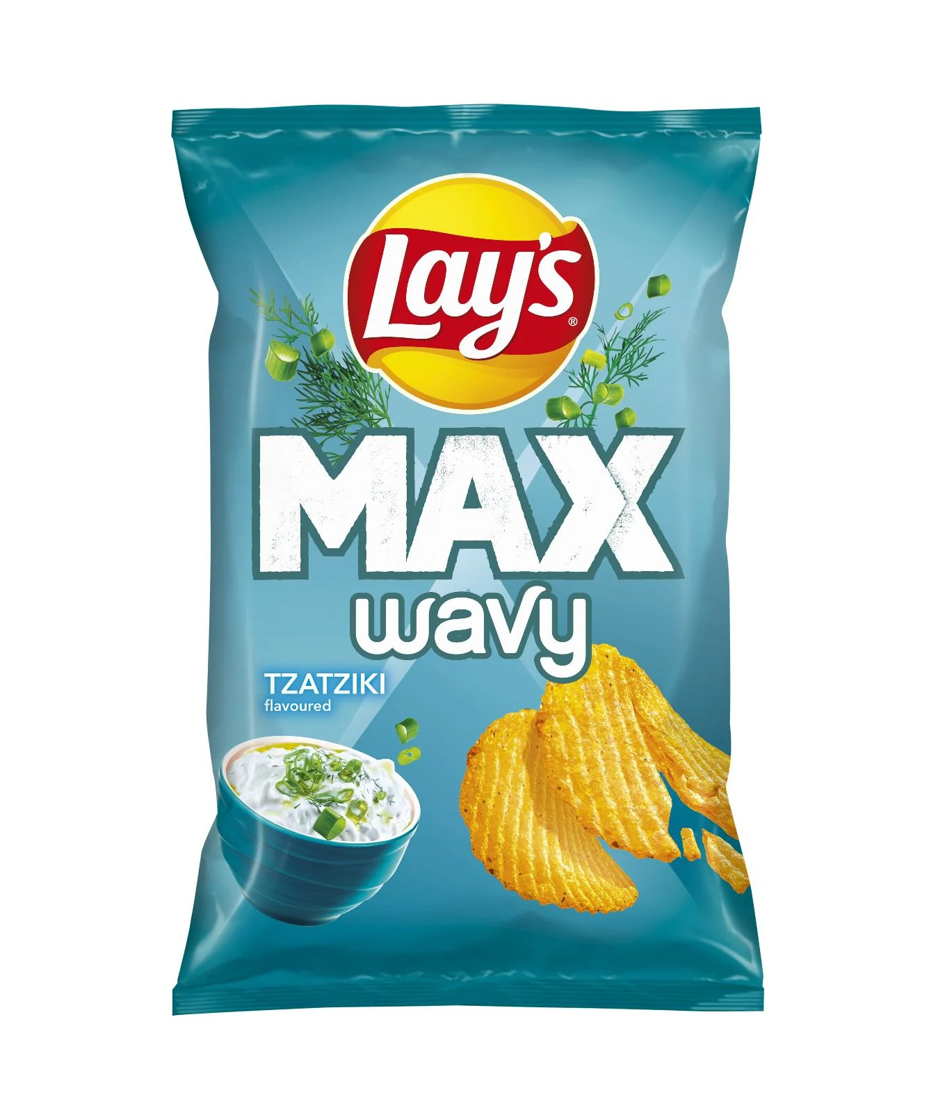 24x Lays Wavy Chipsy Tzatziki Flavoured