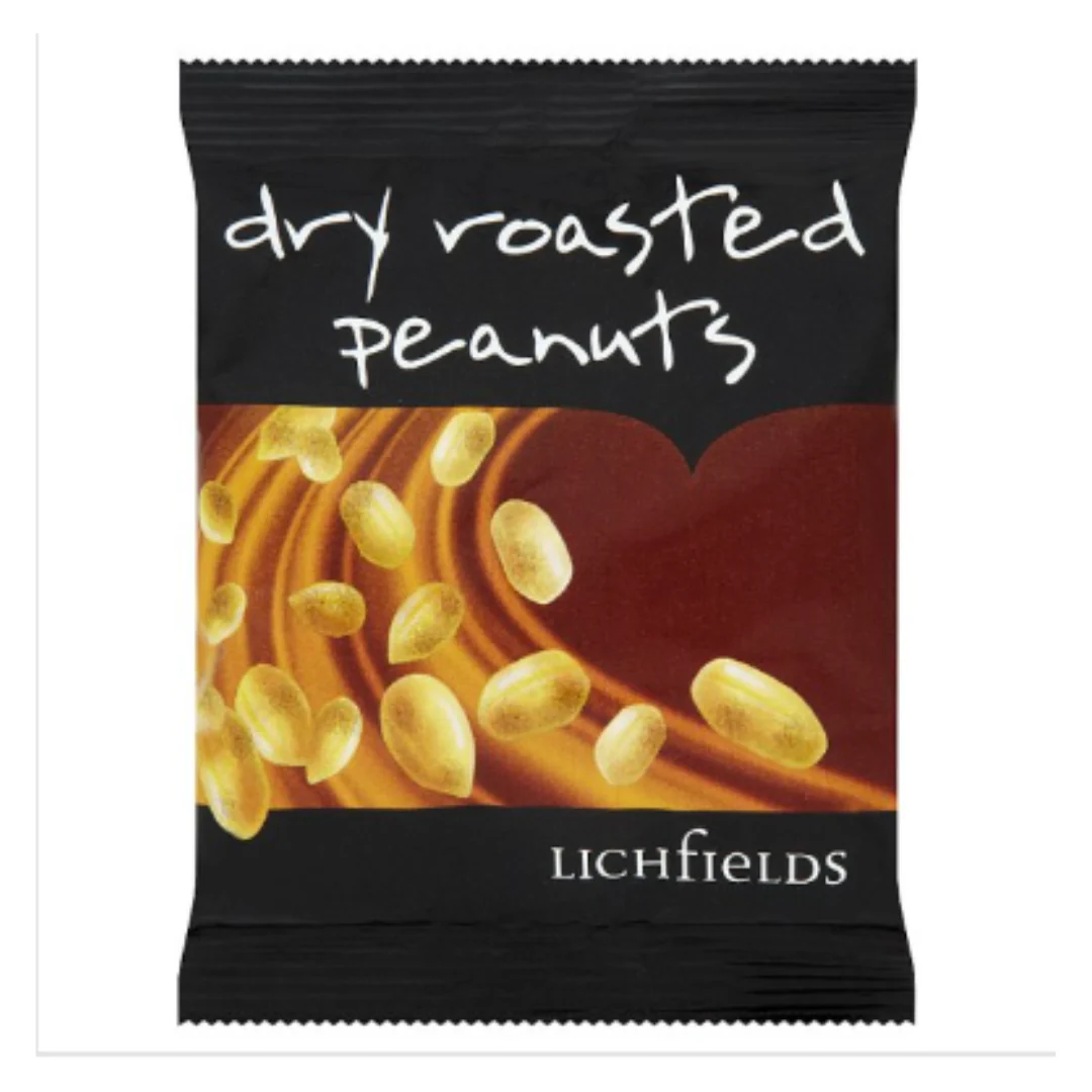 Lichfields Dry Roasted Peanuts 50g x Case of 24