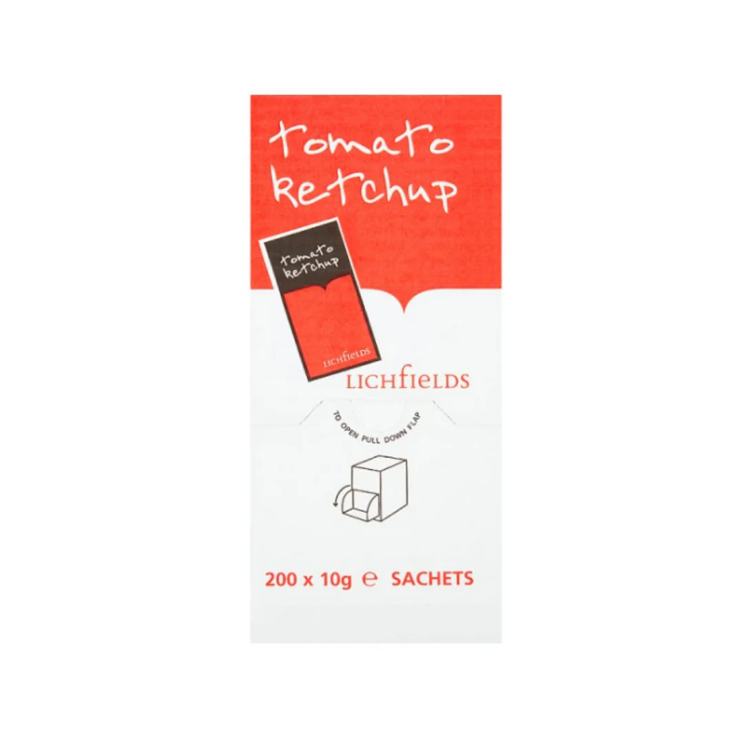Lichfields Tomato Ketchup 200 x 10g