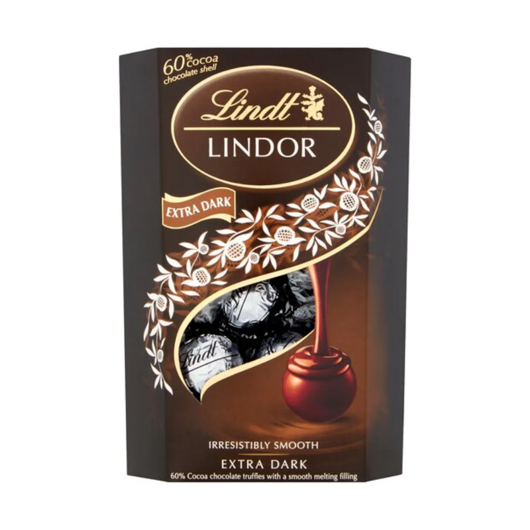 Lindt Lindor 60% Dark Chocolate Truffles Carton 200gr