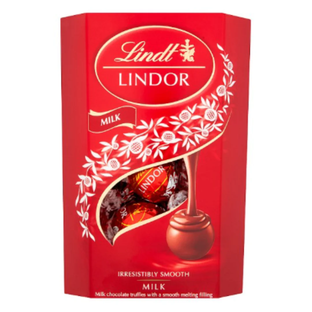 Lindt Lindor Milk Chocolate Truffles Box 200g x Case of 8