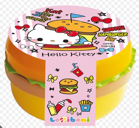6x Lb Hello Kitty Hamburger Suprises Box