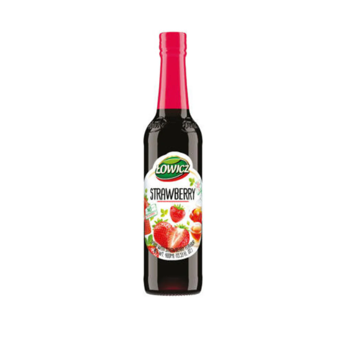 Lowicz Strawberry Syrup (Truskawka) 400ml