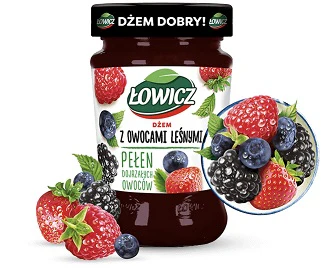 8x Lowicz Forest Fruit Jam 280g
