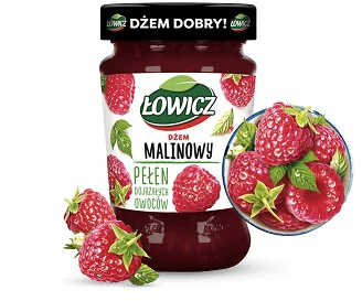 8x Lowicz Raspberry-Redcurrant Jam