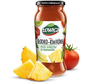 6x Lowicz Sos Slodka-Kwasny 500g