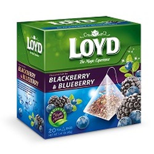 10x Loyd Blackberry & Blueberry Tea 40g