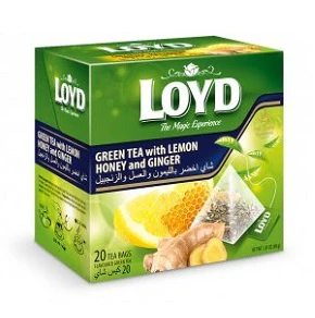 10x Loyd Green Tea Ginger,Lemon,Honey 40g