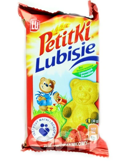 24x Lu Petitki Lubisie Truskawkowy 30g