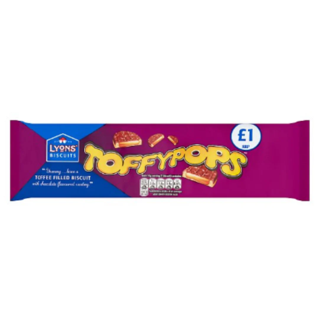 Lyons Biscuits Toffypops 120g x Case of 12