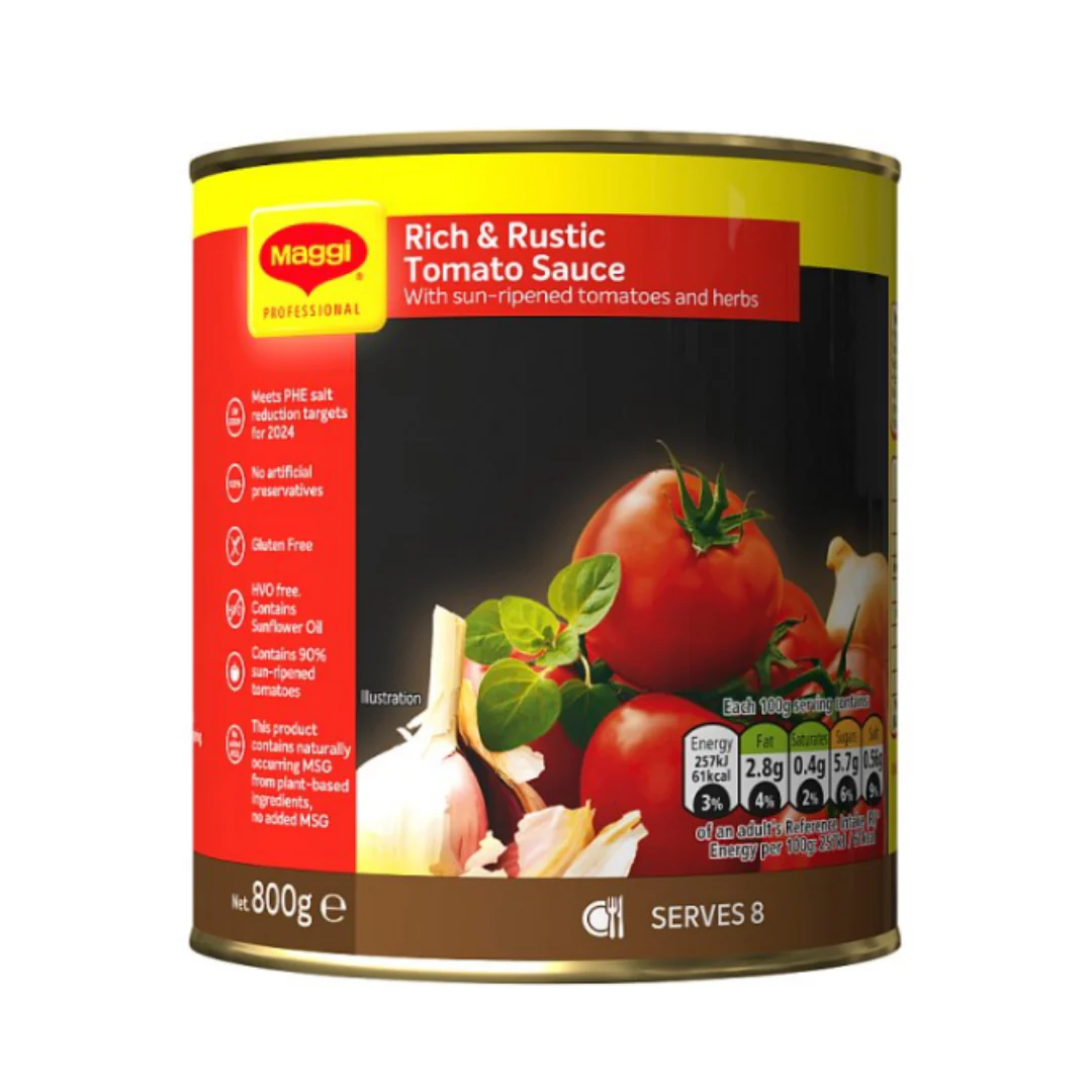 Maggi Rich & Rustic Tomato Sauce 800g x Case of 12