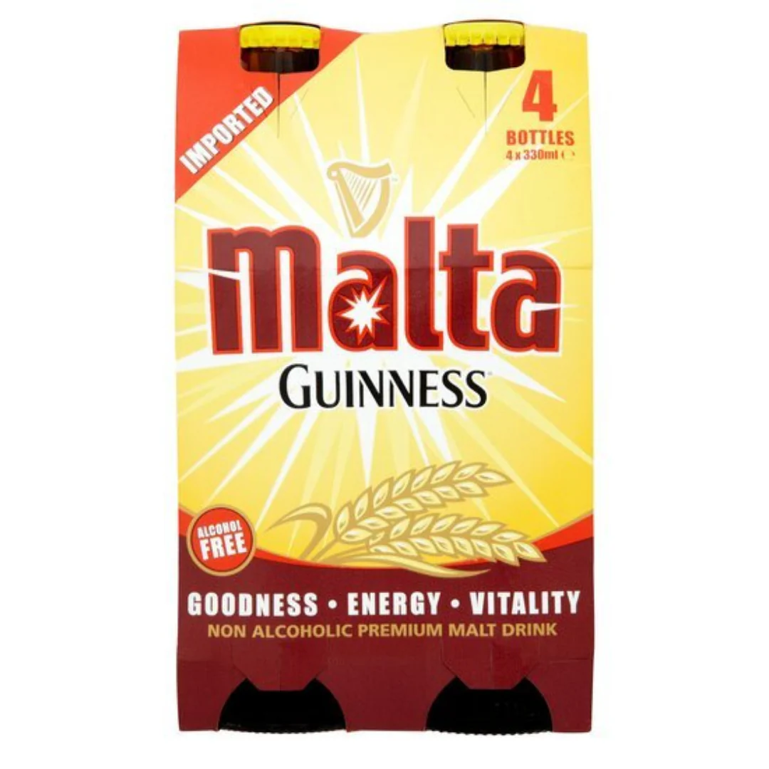 Malta Guinness Imported Nigeria Drink 4 X 330ml