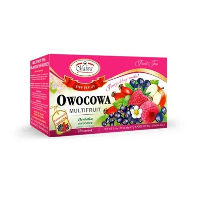 12x Malwa Owocowa (Multifruit) Tea 40gr