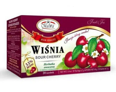 12x Malwa Wisnia (Sour Cherry) Tea 40gr