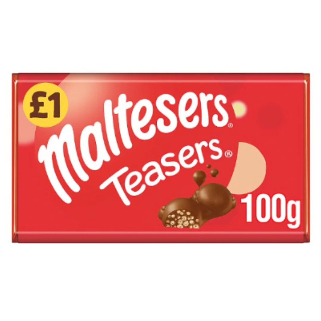 Maltesers Teasers Chocolate Bar 100g x Case of 23