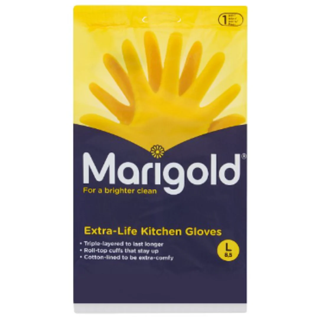 Marigold Extra-Life Kitchen Gloves L 8,5 1 Pair x Case of 72