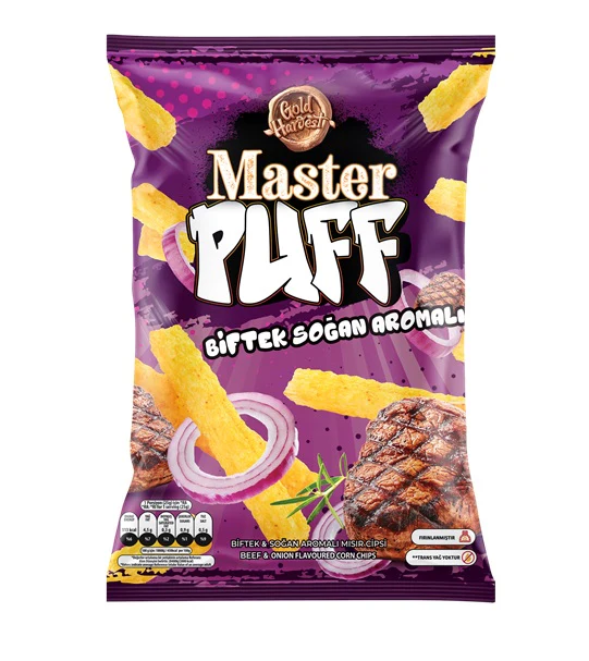 16x Master Puff Biftek Cesnili Misir Cipsi 90gr