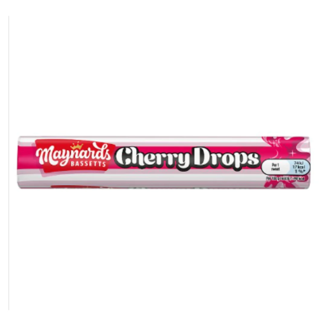 Maynards Bassetts Cherry Drops 45g x Case of 40