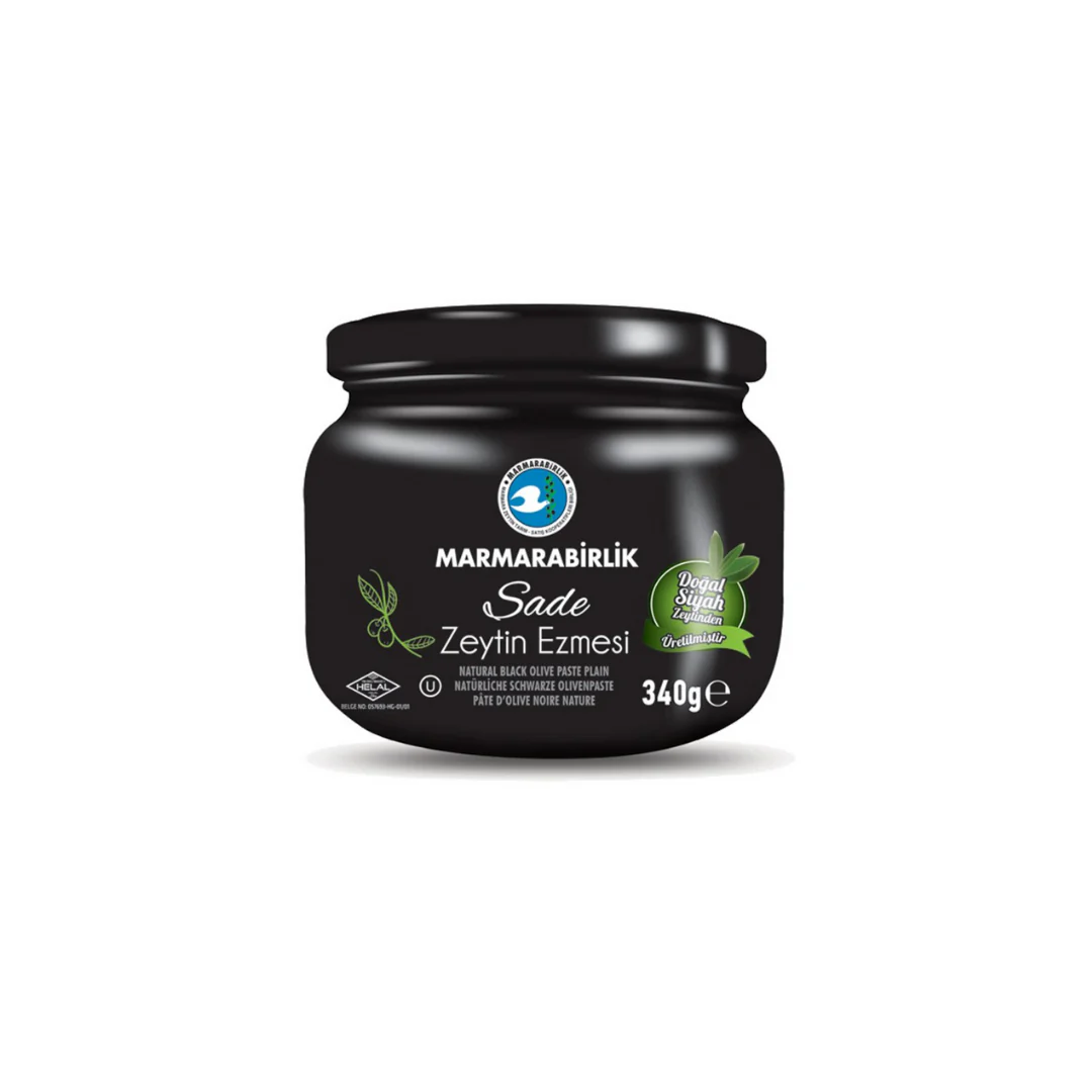 Marmarabirlik Black Olive Paste Plain (Zeytin Ezmesi) 340Gr