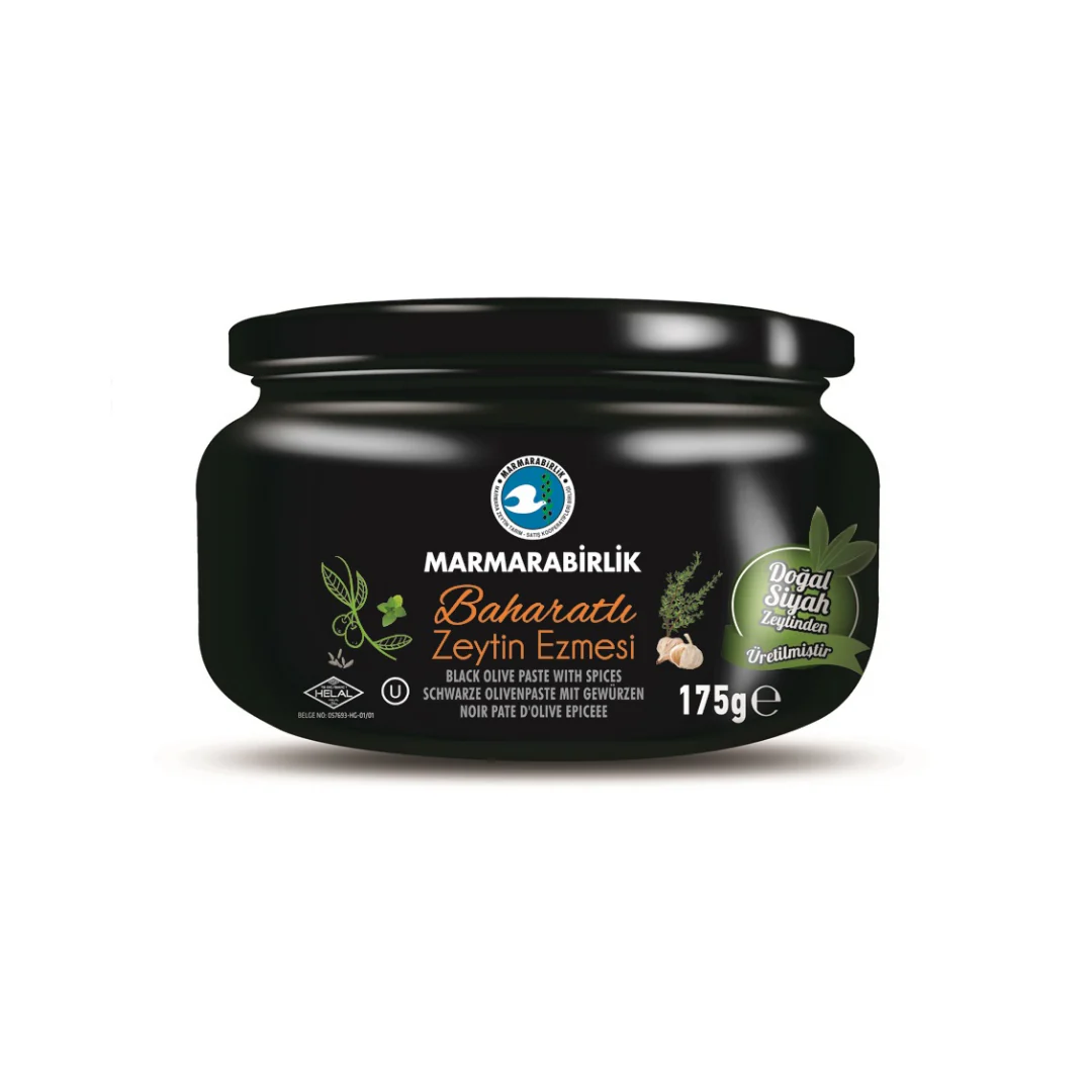 Marmarabirlik Black Olive Paste Spices (Baharatli Zeytin Ezmesi) 175Gr