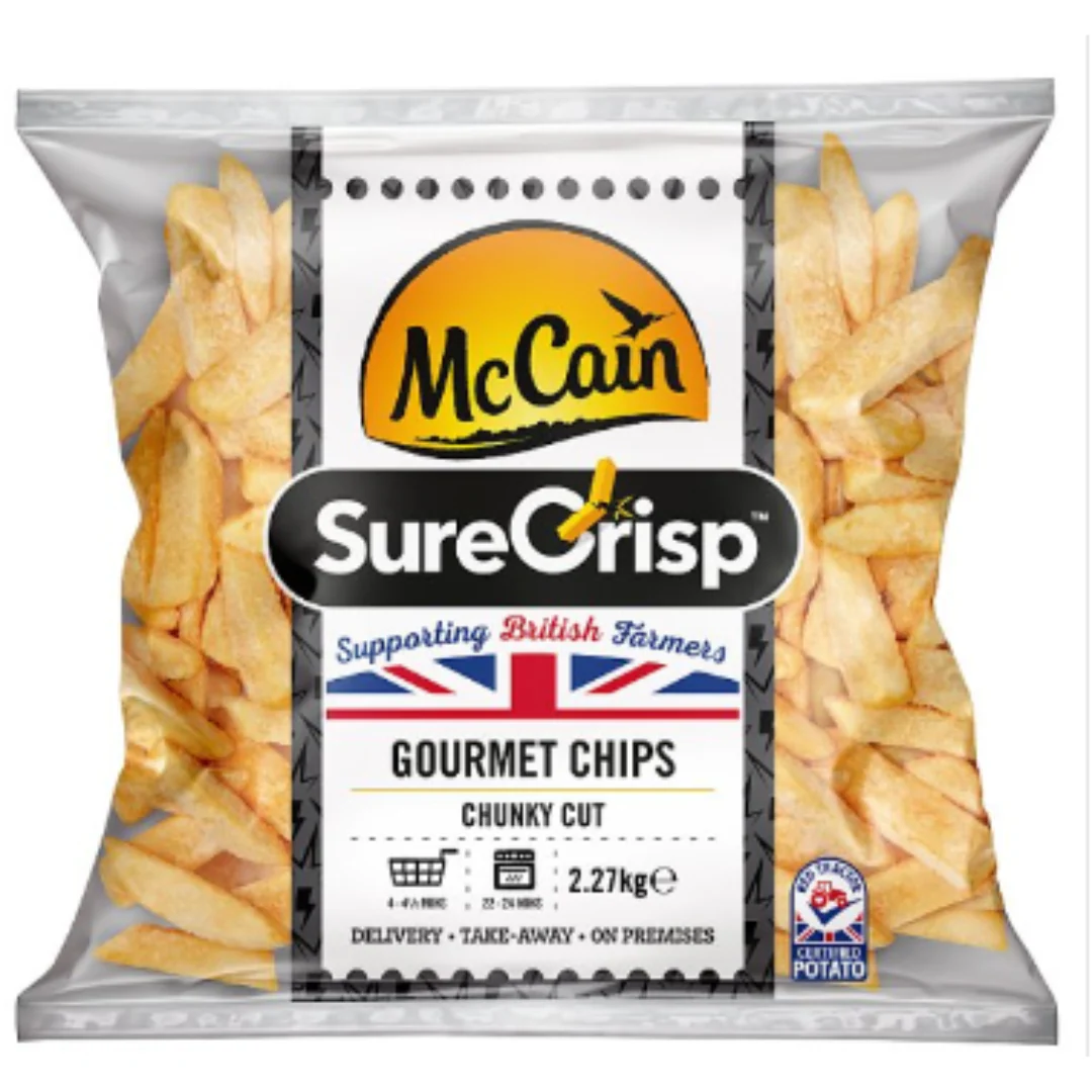 McCain SureCrisp Gourmet Chips Chunky Cut 2.27kg x 1 Pack