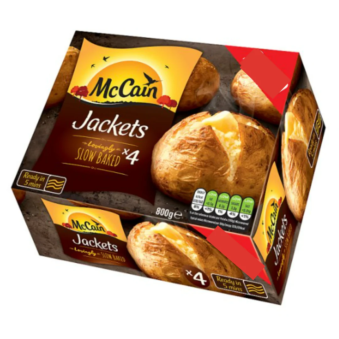 McCain 4 Lovingly Slow Baked Jackets 800g x 1 Pack