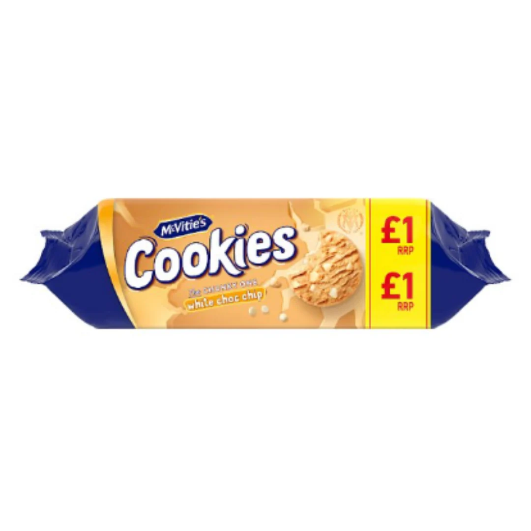 McVitie's Cookies White Chocolate Chip 150g x Case of 12